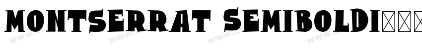 Montserrat SemiBoldI字体转换